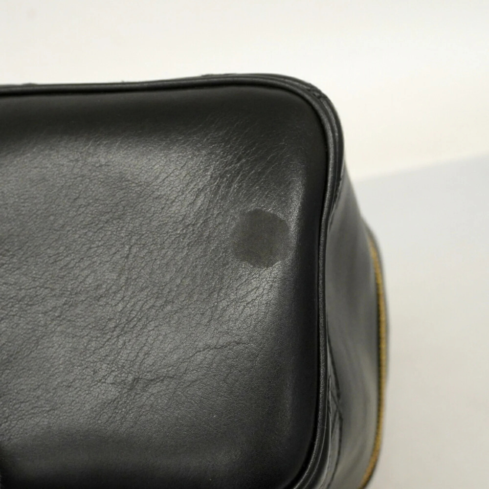 CHANEL Black Lambskin Leather Vanity Bag - Picture 6 of 11